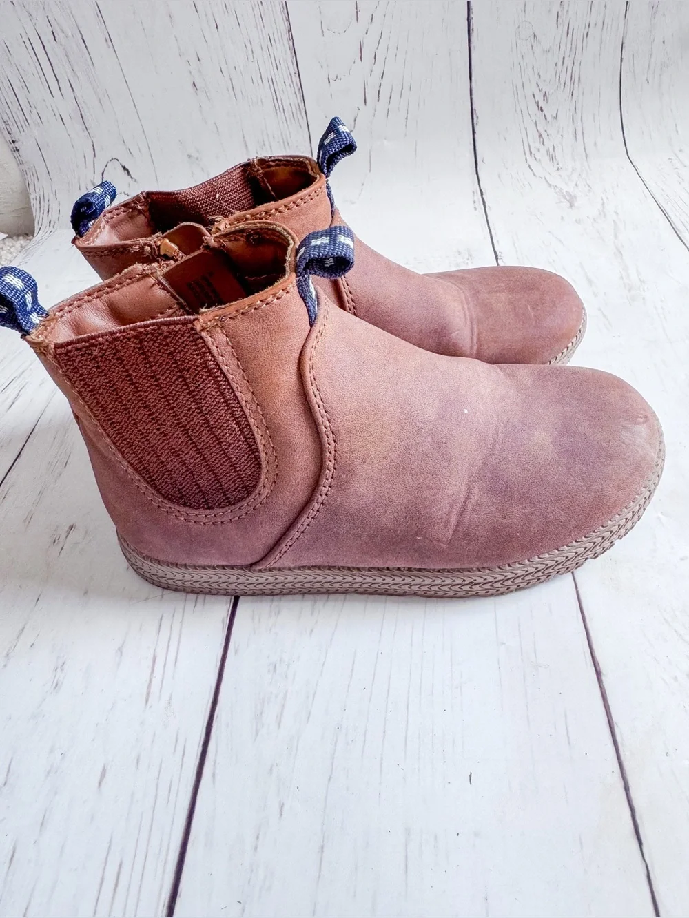 Cat & Jack Kids Brown Chelsea Ankle Boots Size 10